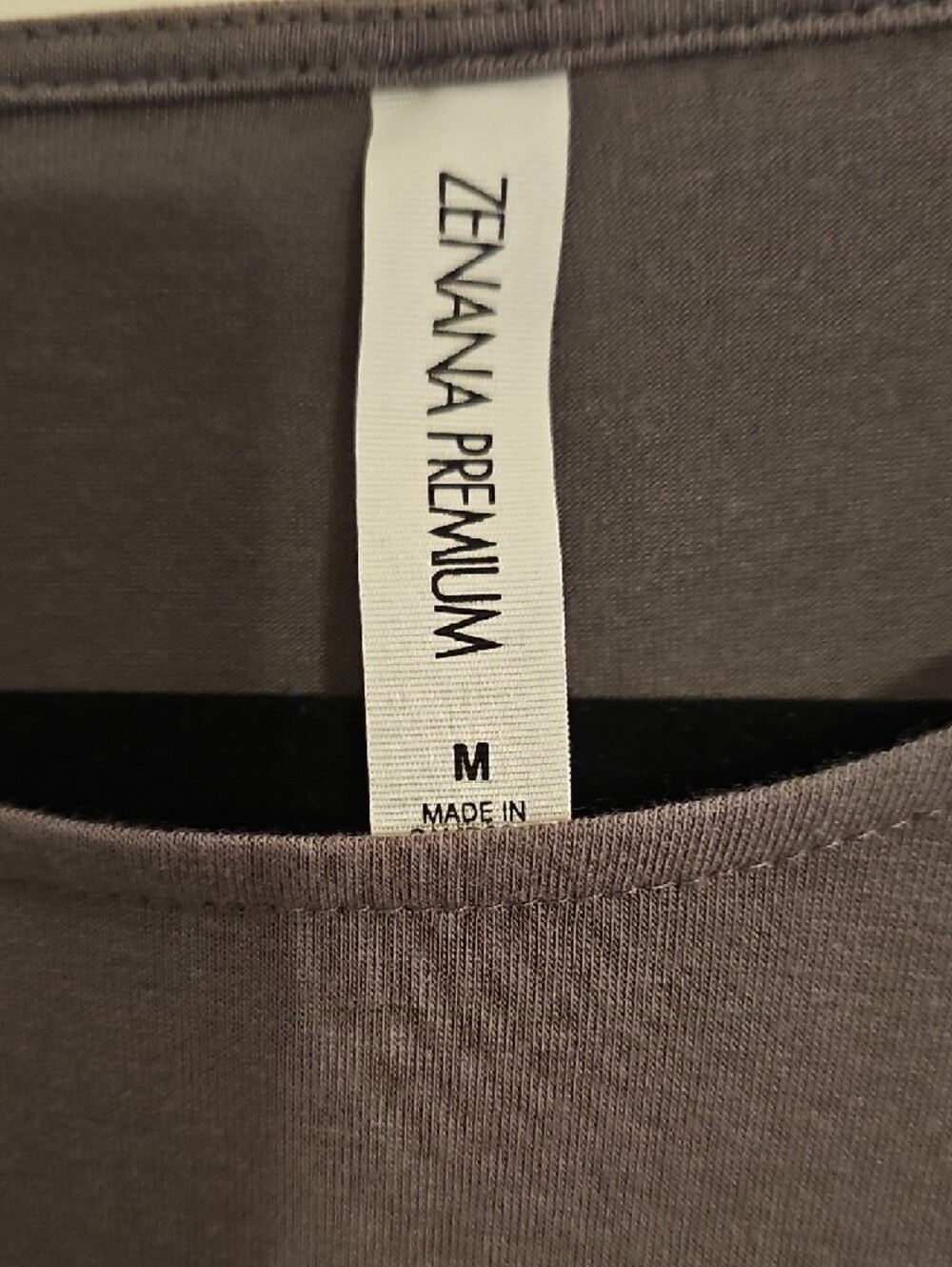 Zenana Outfitters Gray Scoop Neck Knit Top - Picture 2 of 3
